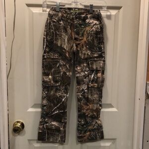 RealTree Silent Shell Flannel-Lined Camouflage Camo Pants, size M (8)